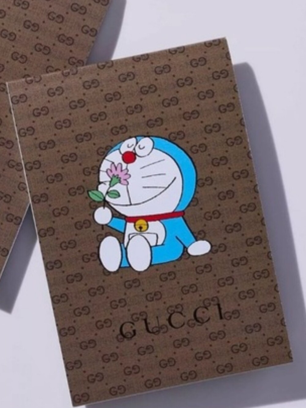 Gucci Single Brown Monogram Note Pad Never Used Medium Size